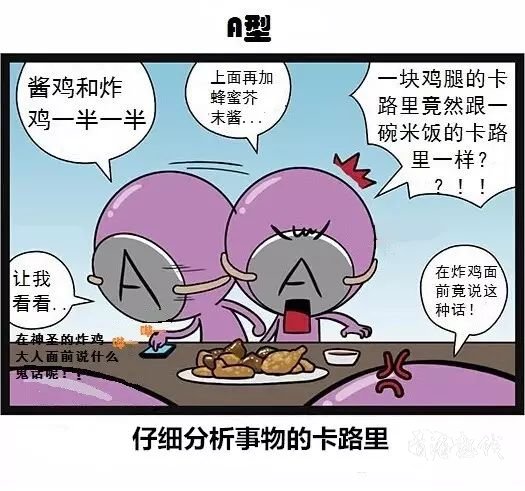  听血型君们谈减肥 