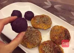 紫薯小丸子和南瓜煎饼的做法图解9